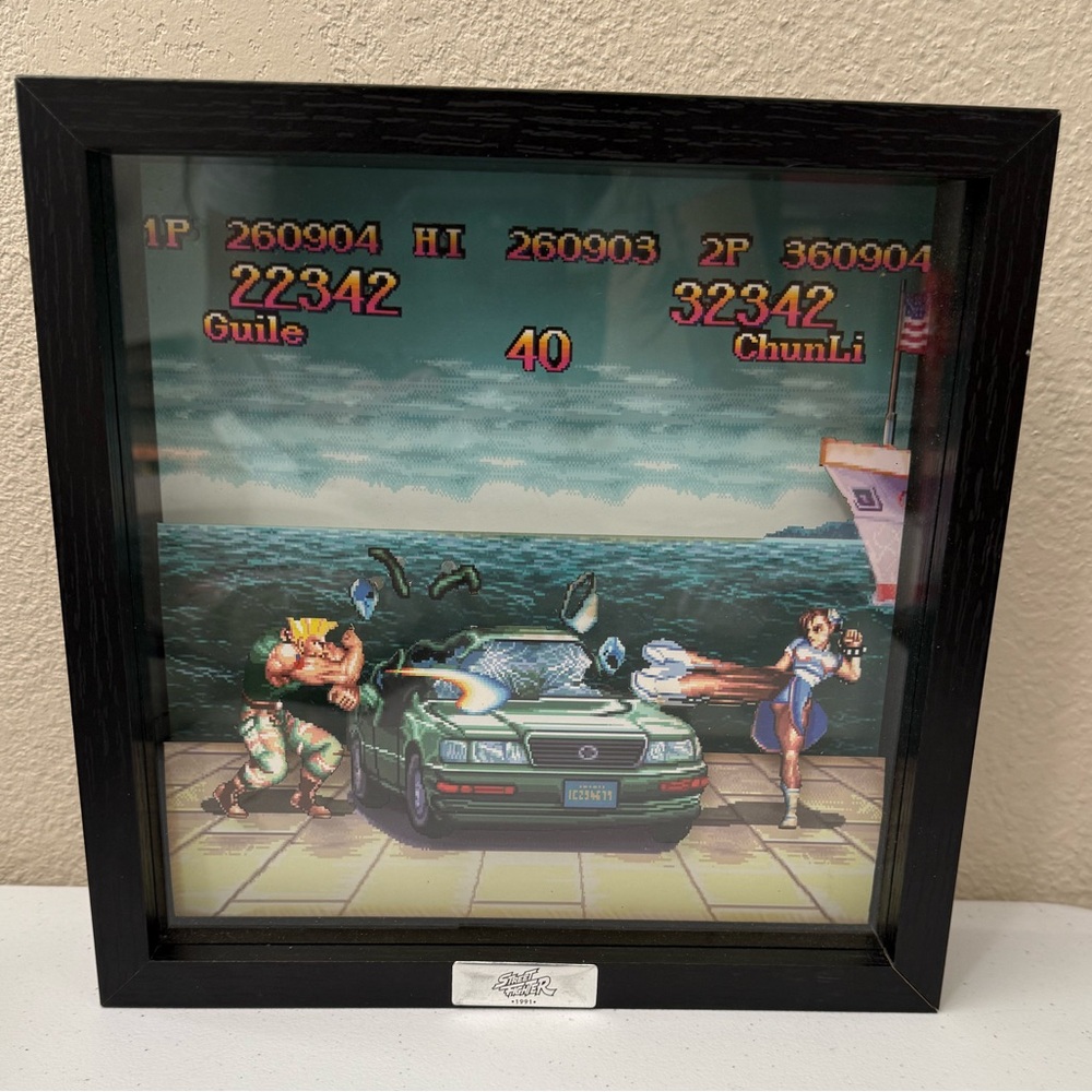 Street Fighter 1991 Pixel Art Frame